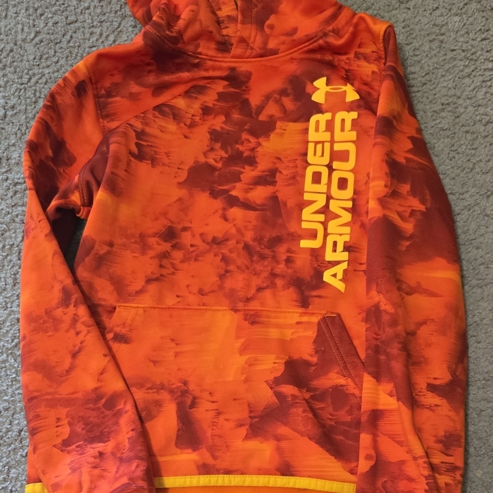 Under Armour Yellow and Orange Hoodie